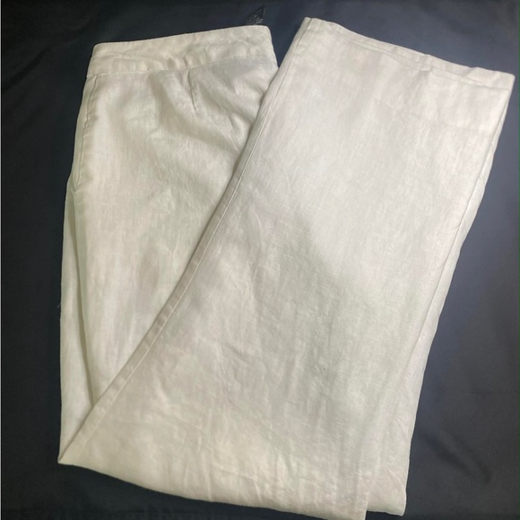 George Womens Light Linen Cream Chinos - Picture 3 of 7